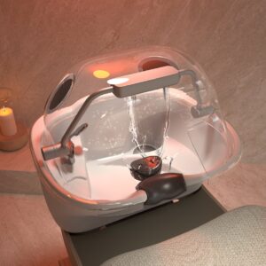 Dispositivo Shirodara Maletti com cascata de água para Head Spa
