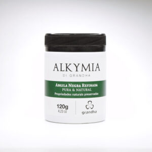 Argila Negra Refinada Pura e Natural 120g